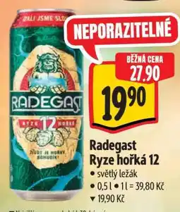 Albert Radegast Ryze Hořká 12 nabídka