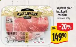 Albert Vepřová plec bez kosti v celku nabídka