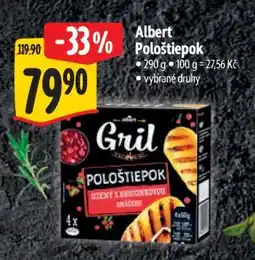 Albert Albert Pološtiepok nabídka