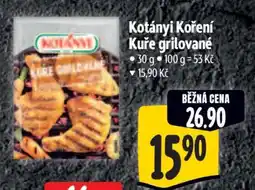 Albert Kotányi Koření Kuře grilované nabídka