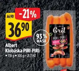 Albert Albert Klobáska PIRI-PIRI nabídka