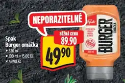 Albert Spak Burger omáčka nabídka