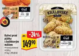 Albert Kuřecí prsí plátky s bylinkovým máslem nabídka