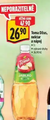 Albert Toma džus, nektar a nápoj nabídka