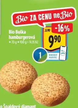Albert Bio Bulka hamburgerová nabídka