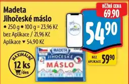 Albert Madeta Jihočeské máslo nabídka