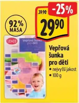 Albert Vepřová šunka pro děti nabídka