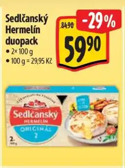 Albert Sedlčanský hermelín duopack nabídka