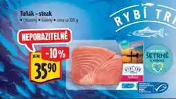 Albert Tuňák steak nabídka