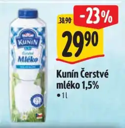 Albert Kunín Čerstvé mléko 1,5% nabídka