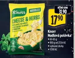 Albert Knorr Nudlová polévka nabídka