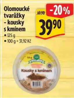 Albert Olomoucké tvarůžky kousky s kmínem nabídka
