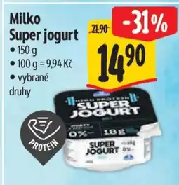 Albert Milko Super jogurt nabídka