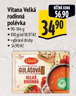 Albert Vitana Velká rodinná polévka nabídka