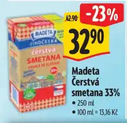 Albert Madeta Čerstvá smetana 33% nabídka