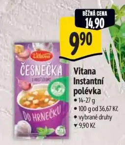 Albert Vitana Instantní polévka nabídka