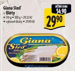 Albert Giana Sleď filety nabídka