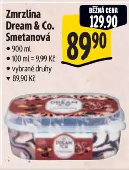 Albert Zmrzlina Dream & Co. smetanová nabídka