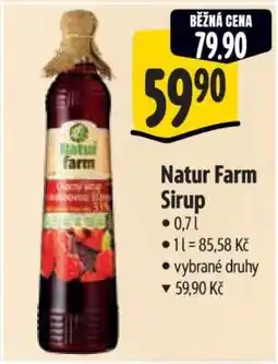 Albert Natur Farm sirup nabídka