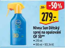 Albert Nivea Sun Dětský sprej na opalování OF 30 nabídka