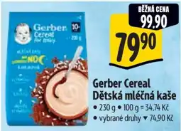 Albert Gerber Cereal Dětská mléčná kaše nabídka
