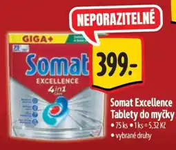Albert Somat Excellence tablety do myčky nabídka