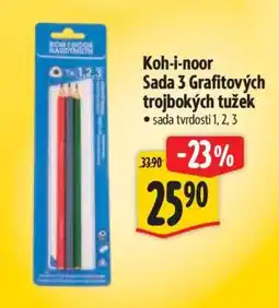 Albert Koh-i-noor Sada 3 grafitových trojbokých tužek nabídka