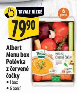 Albert Albert Menu box Polévka z červené čočky nabídka