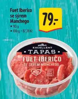 Albert Fuet Iberico se sýrem Manchego nabídka