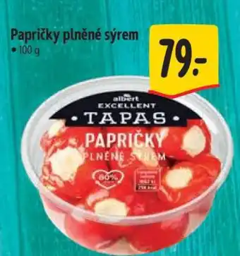 Albert Papričky plněné sýrem nabídka