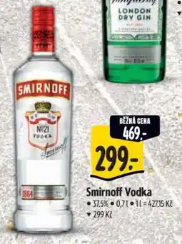 Albert Smirnoff Vodka nabídka