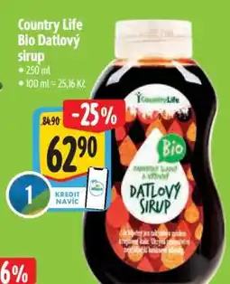 Albert Country Life Bio Datlový sirup nabídka
