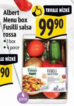Albert Albert Menu box Fusilli salsa rossa nabídka