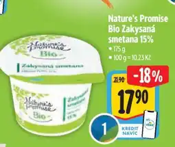 Albert Nature’s Promise Bio Zakysaná smetana 15% nabídka