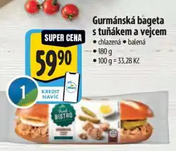 Albert Gurmánská bageta s tuňákem a vejcem nabídka