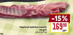 Billa Vepřová žebírka masitá na gril nabídka