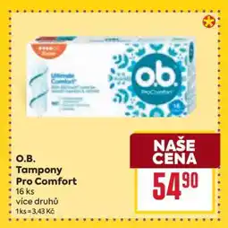 Billa O.B. Tampony Pro Comfort nabídka