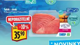 Albert Tuňák steak nabídka