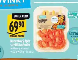 Albert Krevetový špíz s chilli kořením nabídka