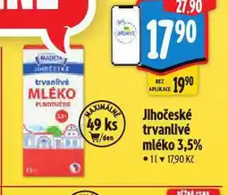 Albert Jihočeské trvanlivé mléko nabídka
