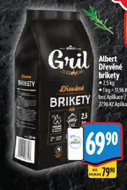 Albert Dřevěné brikety nabídka