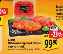 Albert Marinovaná vepřová krkovice na pivu nabídka