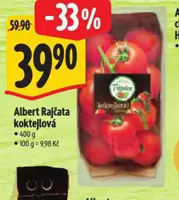 Albert Rajčata koktejlová nabídka