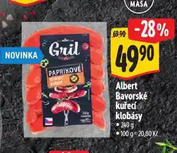 Albert Bavorské kuřecí klobásy nabídka