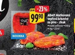 Albert Marinovaná vepřová krkovice na pivu nabídka