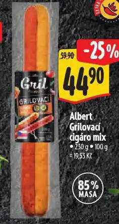 Albert Grilovací cigáro mix nabídka