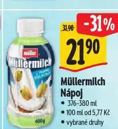 Albert Müllermilch mléčný nápoj nabídka