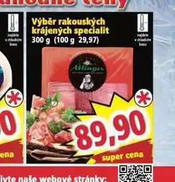 Norma Výběr rakouských krájených specialit nabídka