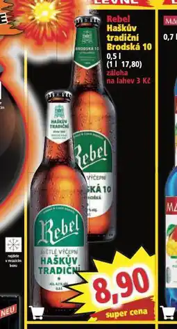 Norma Pivo rebel haškův tradiční nabídka