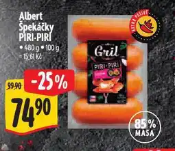 Albert Špekáčky piri-piri nabídka